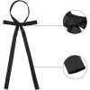 imageAllegra K Womens Long Self Tie Solid Color Ribbon Bowknot Neckwear Cosplay Elegant Neck BowtieBlack