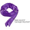 imageAllegra K Womens Long Self Tie Solid Color Ribbon Bowknot Neckwear Cosplay Elegant Neck BowtiePurple