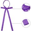 imageAllegra K Womens Long Self Tie Solid Color Ribbon Bowknot Neckwear Cosplay Elegant Neck BowtiePurple