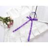 imageAllegra K Womens Long Self Tie Solid Color Ribbon Bowknot Neckwear Cosplay Elegant Neck BowtiePurple