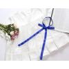 imageAllegra K Womens Long Self Tie Solid Color Ribbon Bowknot Neckwear Cosplay Elegant Neck BowtieRoyal Blue