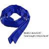 imageAllegra K Womens Long Self Tie Solid Color Ribbon Bowknot Neckwear Cosplay Elegant Neck BowtieRoyal Blue