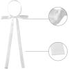 imageAllegra K Womens Long Self Tie Solid Color Ribbon Bowknot Neckwear Cosplay Elegant Neck BowtieWhite