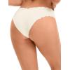 imageAllegra K Womens NoShow Hipster Unlined Cheeky Underwear VShape Waist Stretch BikiniBeige Apricot