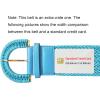 imageAllegra K Womens Plus Size ExtraWide Woven Waist Belts Braided Belts for Dress Chunky BuckleBlue