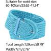 imageAllegra K Womens Plus Size ExtraWide Woven Waist Belts Braided Belts for Dress Chunky BuckleBlue