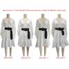imageAllegra K Womens Plus Size ExtraWide Woven Waist Belts Braided Belts for Dress Chunky BuckleCream White