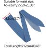 imageAllegra K Womens Plus Size Obi Belts Bowknot SelfTie Wrap Around Wide Sash Waistband Belt for DressesBlue Denim