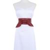 imageAllegra K Womens Plus Size Obi Belts Bowknot SelfTie Wrap Around Wide Sash Waistband Belt for DressesWine Red