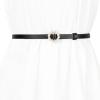 imageAllegra K Womens Plus Size Waist Belts Pearl Narrow Leather Adjustable Belt for Jeans Dresses PantsBlack