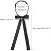 imageAllegra K Womens PreTied Adjustable String Bow Tie with Long Ribbon Solid Color Uniform BowtiesBlack