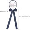 imageAllegra K Womens PreTied Adjustable String Bow Tie with Long Ribbon Solid Color Uniform BowtiesDark Blue