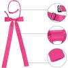 imageAllegra K Womens PreTied Adjustable String Bow Tie with Long Ribbon Solid Color Uniform BowtiesHot Pink