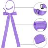 imageAllegra K Womens PreTied Adjustable String Bow Tie with Long Ribbon Solid Color Uniform BowtiesLight Purple