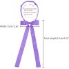 imageAllegra K Womens PreTied Adjustable String Bow Tie with Long Ribbon Solid Color Uniform BowtiesLight Purple