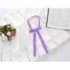 imageAllegra K Womens PreTied Adjustable String Bow Tie with Long Ribbon Solid Color Uniform BowtiesLight Purple