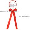 imageAllegra K Womens PreTied Adjustable String Bow Tie with Long Ribbon Solid Color Uniform BowtiesRed