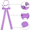 imageAllegra K Womens PreTied Adjustable String Bow Tie with Long Ribbon Solid Color Uniform BowtiesViolet