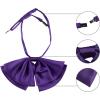 imageAllegra K Womens PreTied Neckties Bowknot Solid Adjustable Casual Uniform BowtieDeep Purple