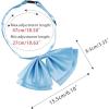 imageAllegra K Womens PreTied Neckties Bowknot Solid Adjustable Casual Uniform BowtieLight Blue