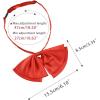 imageAllegra K Womens PreTied Neckties Bowknot Solid Adjustable Casual Uniform BowtieRed