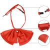 imageAllegra K Womens PreTied Neckties Bowknot Solid Adjustable Casual Uniform BowtieRed