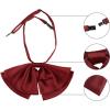 imageAllegra K Womens PreTied Neckties Bowknot Solid Adjustable Casual Uniform BowtieWine Red