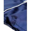 imageAllegra K Womens Satin Night Suits Valentines Day Button Down with Pants Silky Lounge Pajama SetsDark Blue
