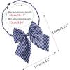 imageAllegra K Womens Striped PreTied Uniform Adjustable Bowknot Bow Tie for Cosplay CostumeNavy Blue