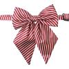 imageAllegra K Womens Striped PreTied Uniform Adjustable Bowknot Bow Tie for Cosplay CostumeWine Red