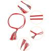 imageAllegra K Womens Tassels Braided Waist Belt Self Tie Woven Skinny Belts for DressBlack  Red