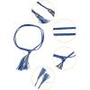 imageAllegra K Womens Tassels Braided Waist Belt Self Tie Woven Skinny Belts for DressBlack  Royal Blue