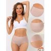 imageAllegra K Womens Tummy Control Hipster Underwear HighWaisted Breathable BriefLight Pink