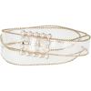 imageAllegra K Ladies Clear Waist Belts for Jeans Trousers Transparent Belts Rectangle BuckleGold