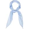 imageAllegra K Solid Color Rhombus Neck Scarf Scarves Skinny Long Neckerchief for WomenLight Blue