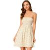 imageAllegra K Spaghetti Strap Dresses for Womens Polka Dots Sleeveless Beach Mini Smocked Sundress