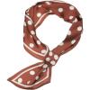 imageAllegra K Women Polka Dots Bevel Small Skinny Scarf Oblique Neck Scarves DoubleSided NeckerchiefRust Red