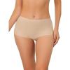 imageAllegra K Womens Boyshorts Underwear Unlined Invisible Mid Rise Stretch Solid PantiesBeige