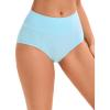 imageAllegra K Womens Cotton High Waist Available in Plus Size Tummy Control UnderwearBlue