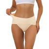 imageAllegra K Womens HiCut Ribbed High Waist Tummy Control Underwear Available in Plus SizeBeige