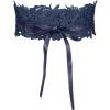 imageAllegra K Womens Lace Wide Waist Belt Wrap Around Obi Corset Cinch Belts BowknotNavy Blue