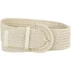 imageAllegra K Womens Plus Size ExtraWide Woven Waist Belts Braided Belts for Dress Chunky BuckleCream White