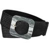 imageAllegra K Womens Stretchy Wide Waist Belts Braided Belts for Dress Square Buckle AdjustableBlack