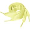 imageuxcell 2 Pairs Flat Ribbon Shoelaces Sneakers Shoestrings for Women DIY DecorYellow