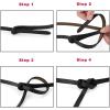 imageuxcell Adjustable Belt Leather Skinny Waistband No Buckle Fit to Dress for WomenBlack