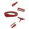imageuxcell Adjustable Belt Leather Skinny Waistband No Buckle Fit to Dress for WomenRed