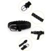 imageuxcell Adjustable Thin Braided Waistband Rope Faux Leather Belts for WomenBlack