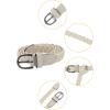 imageuxcell Adjustable Thin Braided Waistband Rope Faux Leather Belts for WomenWhite