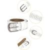 imageuxcell Hollow Floral Retro Vintage Faux Leather Belt With Buckle for WomenWhite