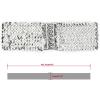imageuxcell Ladies Sequins Decor Metal Interlooking Buckles Elastic Waist BeltSilver  Black
